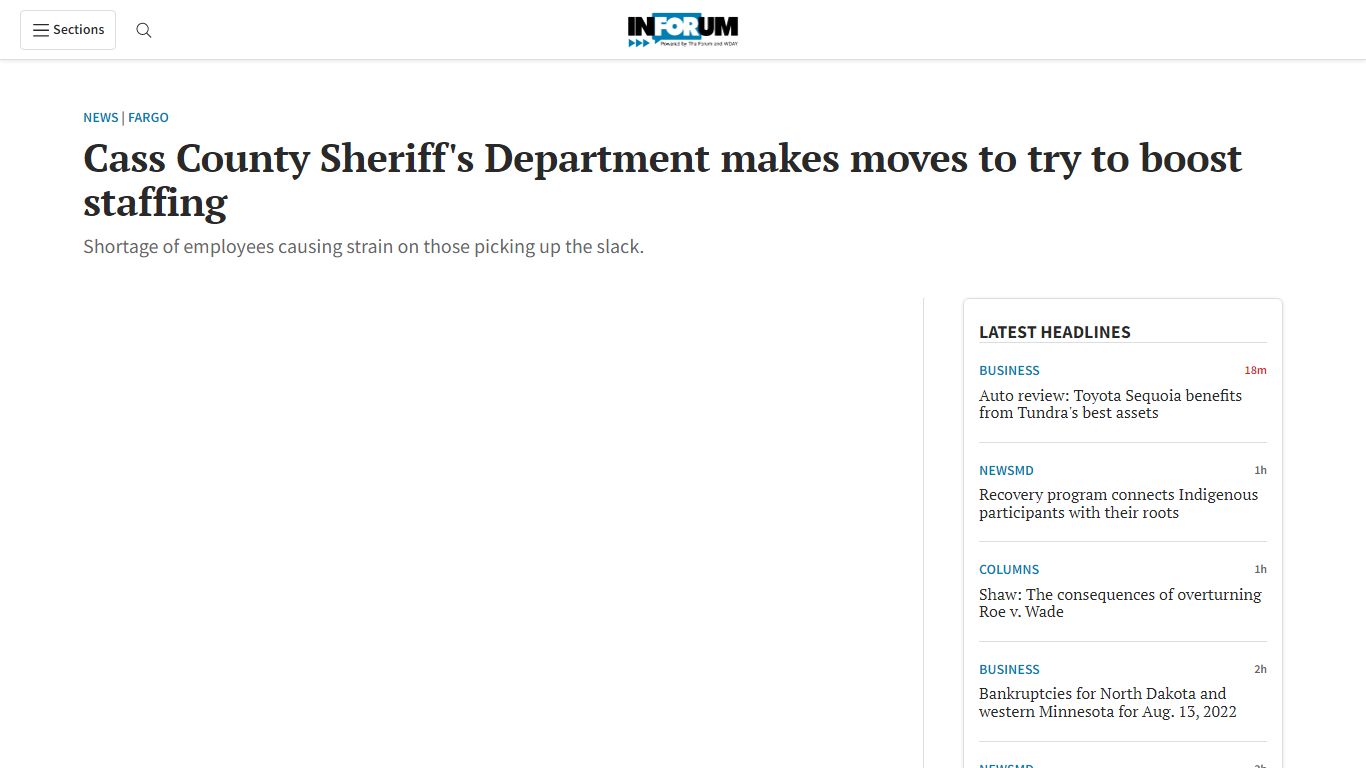 Cass County Sheriff's Department makes moves to try to ...